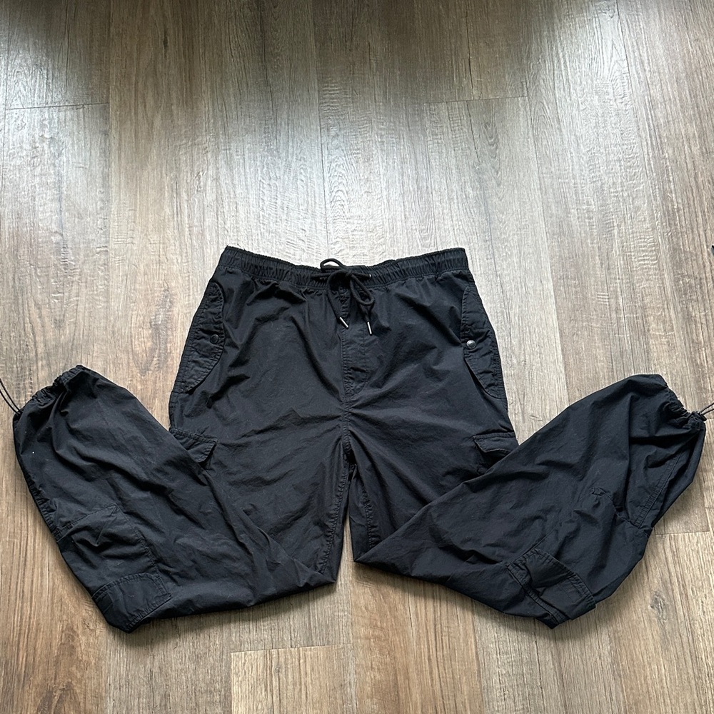 Aeropostale Black Parachute Pants for Women